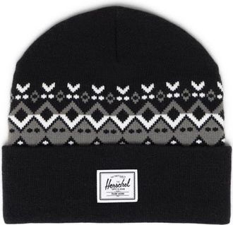 Herschel Elmer Fair Isle Beanie in Black Fair Isle at Nordstrom