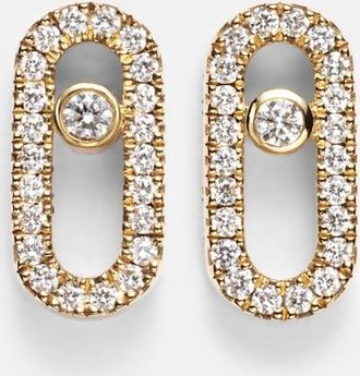 Messika Move Uno 18kt gold earrings with diamonds