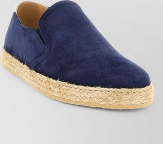 Brunello Cucinelli espadrilles suede upper jute sole design