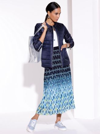 Cr&eacute;ation L Steppjacke CREATION L, Damen, Gr. 36, marine, 55% Polyester, 45% Polyamid, unifarben, Jacken Steppjacke