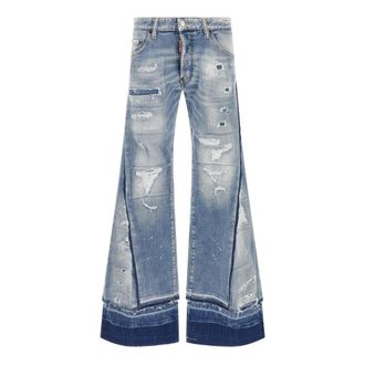 Dsquared2 Jeans, Dames, Blauw, L, Katoen, Mother Jeans