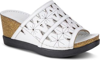 Spring Step Fusa Wedge Slide Sandal in White at Nordstrom, Size 9.5-10Us