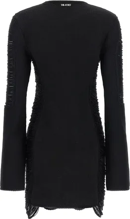 The Attico Womens Black Viscose Short Dress