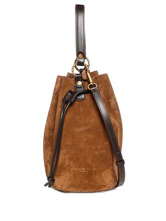 Roberto Festa Milano small Safira bucket bag - women - Suede/Calf Leather/Polyester - One Size - Brown