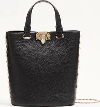 Valentino Garavani Valentino Garavani Rockstud Mini Bag In Grainy Calfskin Wo