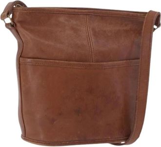 Coach Pre-owned Leather Shoulder Bag - Dames - Vintage Schoudertas - Bruin - ONE Size - Leer - Vintage