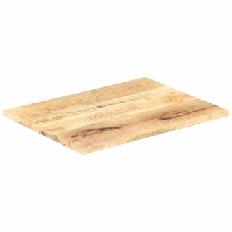Berkfield Home Table Top Solid Mango Wood 25-27 mm 70x60 cm in Brown