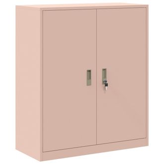 vidaXL Armario De Almacenamiento Rosa 90 X 40 X 105 Cm Acero Vidaxl