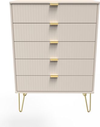 Welcome Furniture Breda Ready Assembled 5 Drawer Chest in Kashmir Matt - Welcome Furniture | TJ Hughes