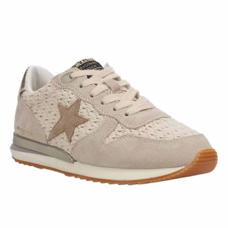 Vintage Havana Womens Rock 11 Crochet Sneaker In Taupe