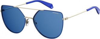 Polaroid Womens 6057-S-PJP-58 6057 58 S PJP Sunglasses - Blue - One Size