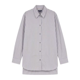 SOEUR Soeur, Overhemden, Dames, Blauw, 2Xs, Katoen, Gestreepte Katoenen Blouse