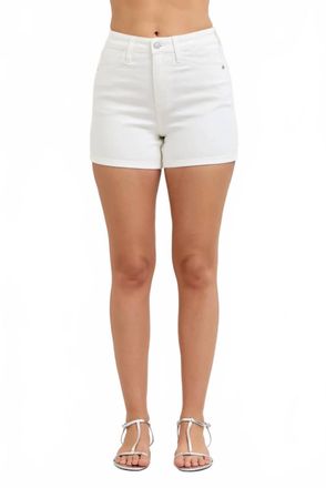Judy Blue High-Waisted Slim Shorts In White