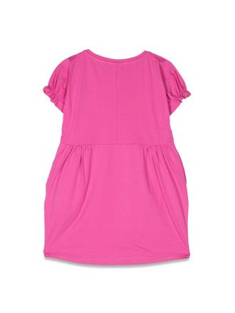 Emporio Armani Short-Sleeved Stretch-Cotton Dress - Pink