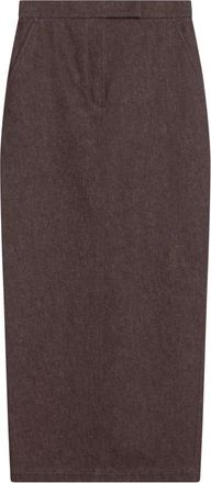 Max Mara Kokerrok - Dames - Midirokken - Bruin - XS - Rokken