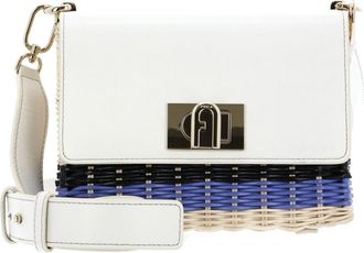 Furla 1927 Logo Wicker Shoulder Bag