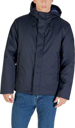 Emporio Armani Mens Hooded Jacket - Dark Blue - Size X-Large