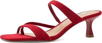 Steve Madden Ajay Womens Sandals Red Suede : 6.5 M, Leather