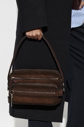 Acne Studios Suede Bag With A vintage Effect, Unisex, Brown
