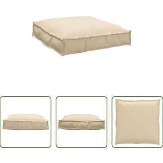vidaXL vidaXL Cuscino da esterno - Cuscino Beige 70 x 70 x 12 cm Tessuto Oxford