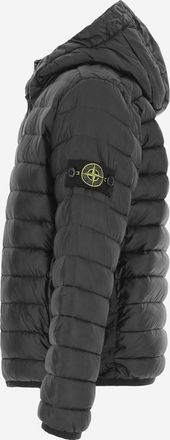 Stone Island Boys Down Jacket Padded Nylon Black Polyamide