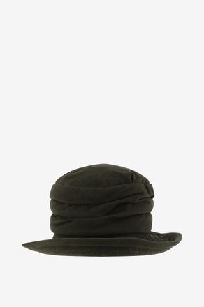 Grevi Glockenhut aus plissiertem Samt
