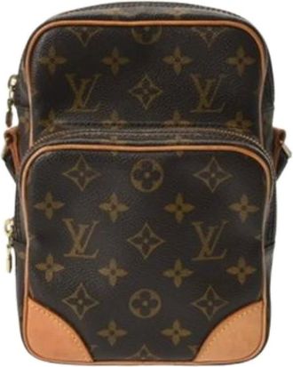 Louis Vuitton Pre-owned Cross Body Bags, female, Brown, Size: ONE SIZE Pre-owned Canvas Cross Body Bag