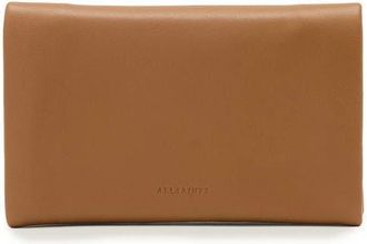 AllSaints Harluna Leather Bifold Wallet in Toffee Brown at Nordstrom