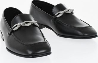 Jimmy Choo London Mocassini DIAMOND TILDA In Pelle Con Dettaglio Catena Jimmy Choo