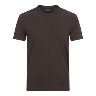 Zanone T-Shirts, male, Brown, Size: XL Ice Cotton T-shirt