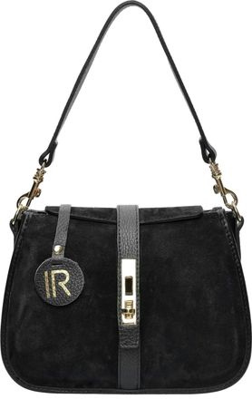 Isabella Rhea Zwart Rundleer Tas