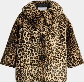Givenchy Leopard-Print Faux-Fur Jacket