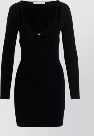 Alexander Wang crystal-embellished hybrid bikini mini dress