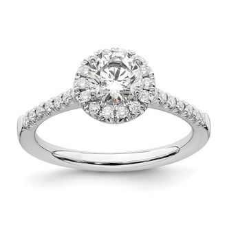 Diamond2Deal 14k White Gold Lab Grown Diamond Wedding Band Ring 1/4Ct Clarity- VS Color- D-E