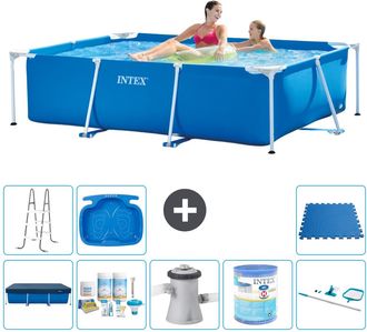 Intex Piscina Con Estructura Rectangular - 220x150x60 Cm - 7-piezas S30036
