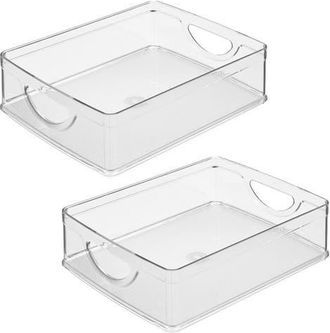 iDesign Stackable Pantry Bin with Handles - Set of 2 - Clear - Made in USA at Nordstrom