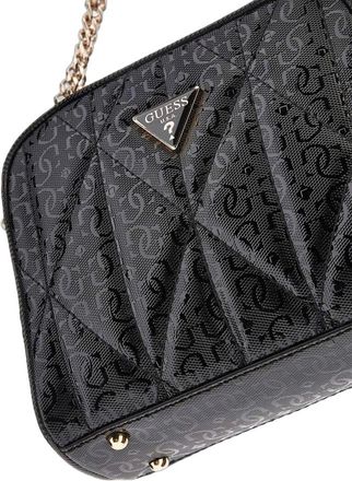 Guess Womens Crossbody Bag Black Polyurethane Crossbody-bags