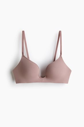 H&M B&uuml;gelloser Push-up-BH aus Microfaser - Pink