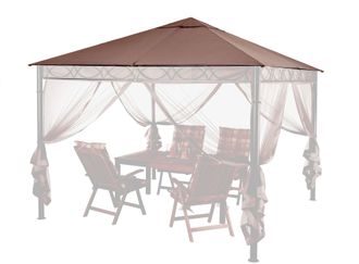 Quick-Star Ersatzdach 3x3m Stil Pavillon Taupe