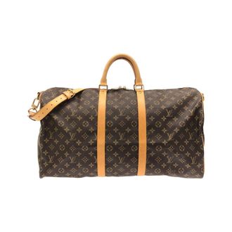 Louis Vuitton Brown Coated Canvas Boston Bag (Pre-Owned)