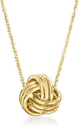 Canaria Canaria Italian 10kt Yellow Gold Love Knot Necklace