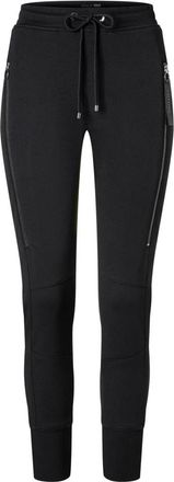 M.A.C Sportieve Broek met Geribbelde Onderkant - Dames - Sweatpants - Zwart - 2XL - Broeken