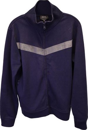 A.P.C. A. P.C. Track Jessy Jacket in Navy Blue Cotton