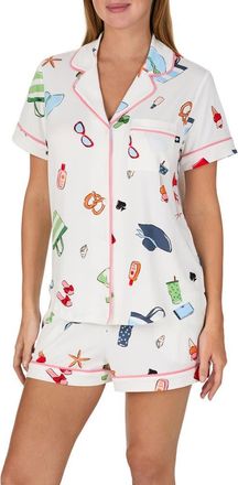 Kate Spade New York print short pajamas in Pink/Multi at Nordstrom, Size X-Large