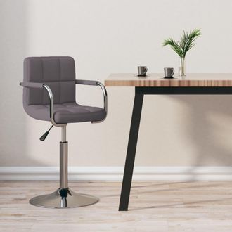 vidaXL Taburete De Cocina De Tela Gris Taup&eacute; Vidaxl