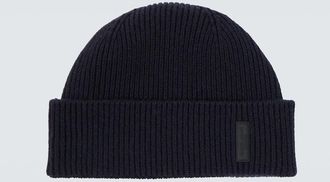 Giorgio Armani Ribbed-knit cashmere beanie
