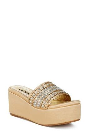 London Rag Batanga Platform Wedge Sandal in Gold at Nordstrom Rack, Size 10