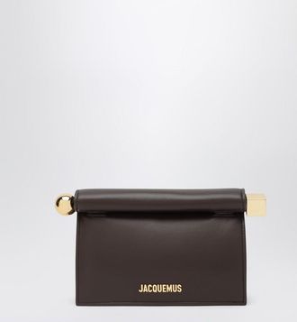 Jacquemus The small brown Rond Carré pouch