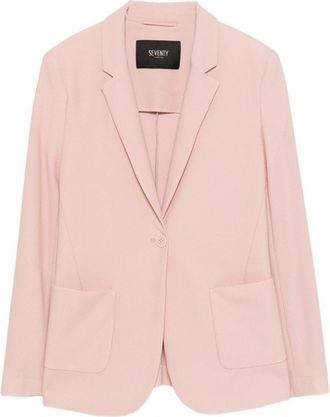 Seventy Pink Single-Breasted Blazer