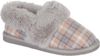 Jo & Joe Ballyfin Womens Pink Full Slipper - Size 8 UK - Grey